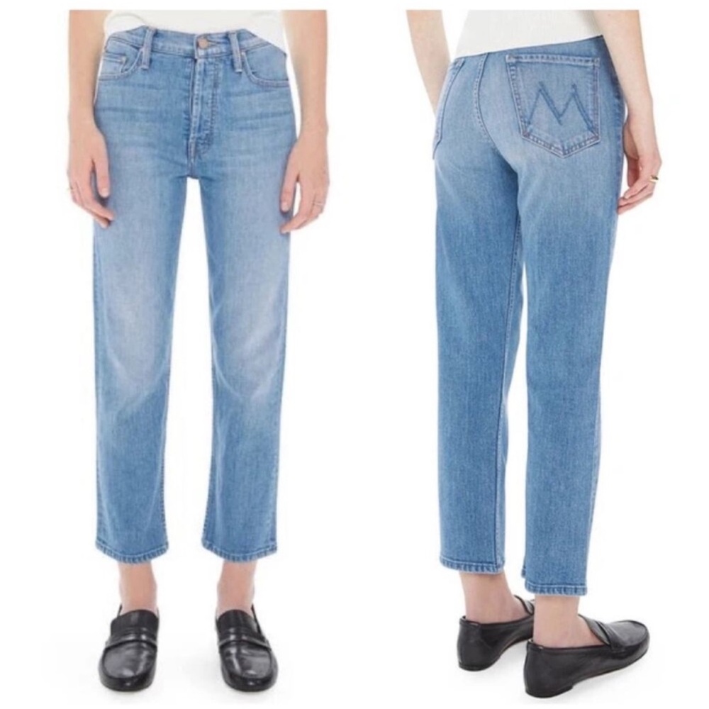 Mother The Tomcat Crop Straight Leg Jeans World at My Feet